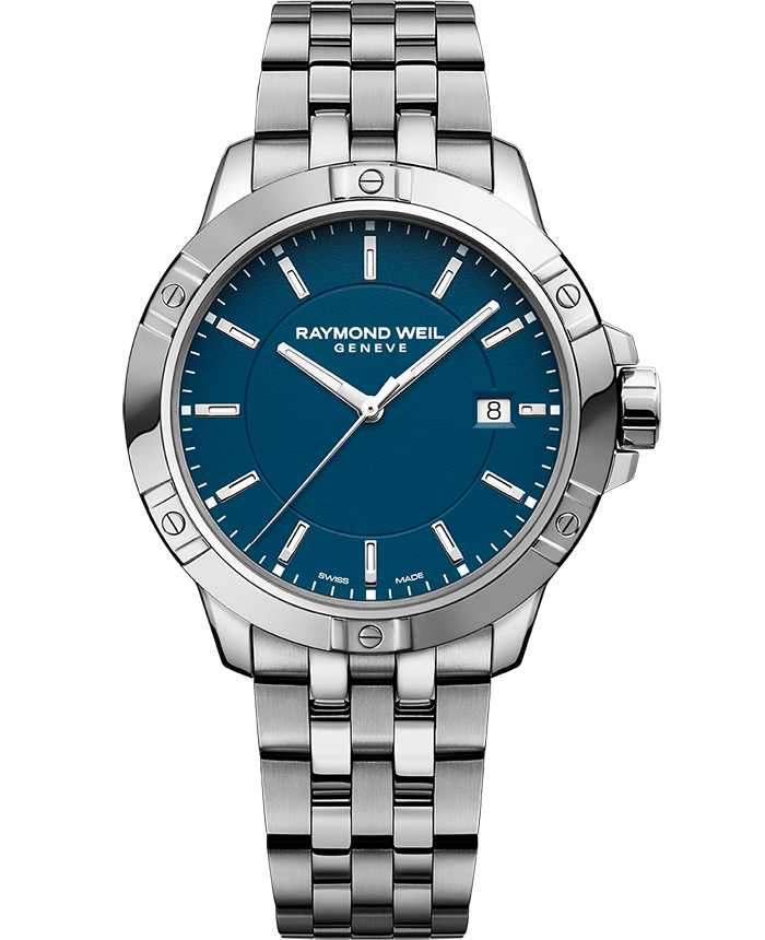 Tango Classic Men’s Quartz Blue Dial Steel Bracelet Watch, 41mm