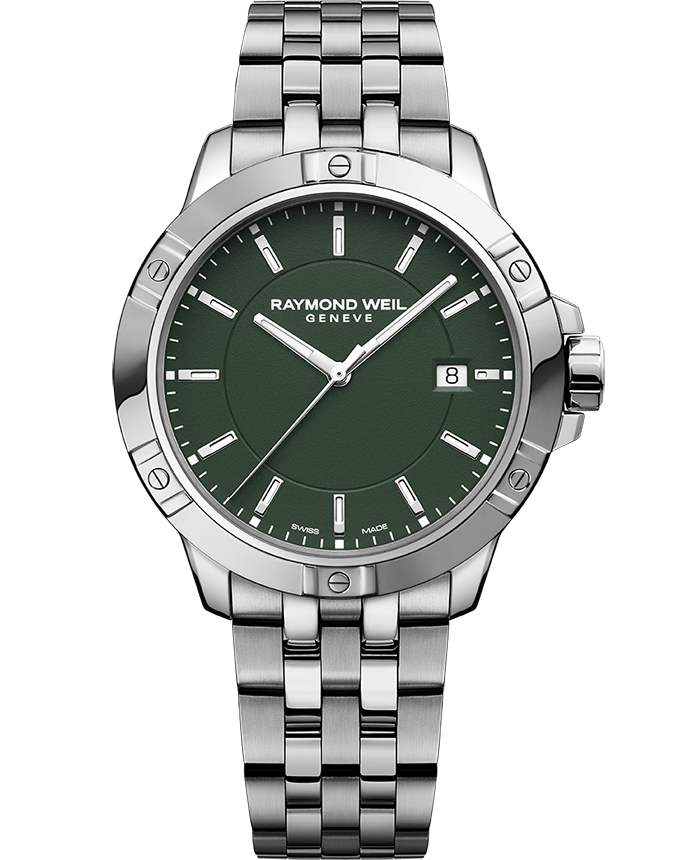 Tango Classic Men’s Quartz Green Dial Steel Bracelet Watch, 41mm