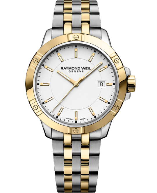 Tango Men’s Quartz White Dial Two-Tone Bracelet Watch, 41mm