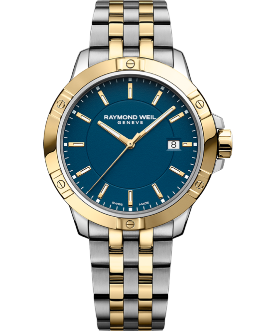 Tango Men’s Quartz Blue Dial Two-Tone Bracelet Watch, 41mm
