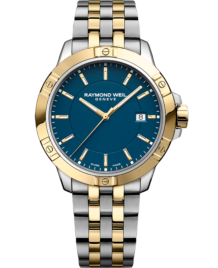 Tango Classic Men’s Quartz Blue Dial Two-Tone Bracelet Watch, 41mm