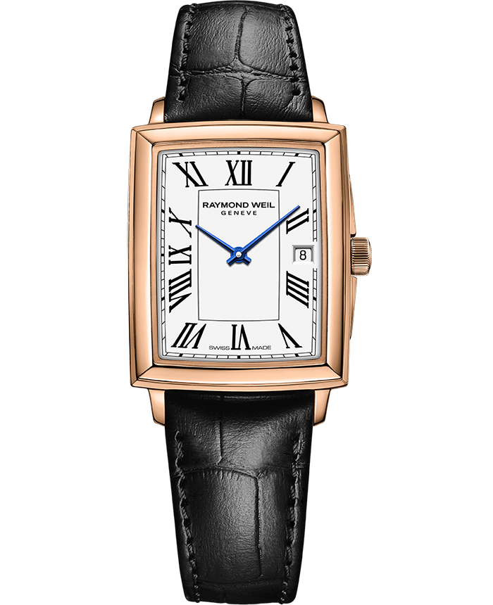 Toccata Ladies Two-tone Rose Gold Quartz Leather Watch, 22.6 x 28.1mm