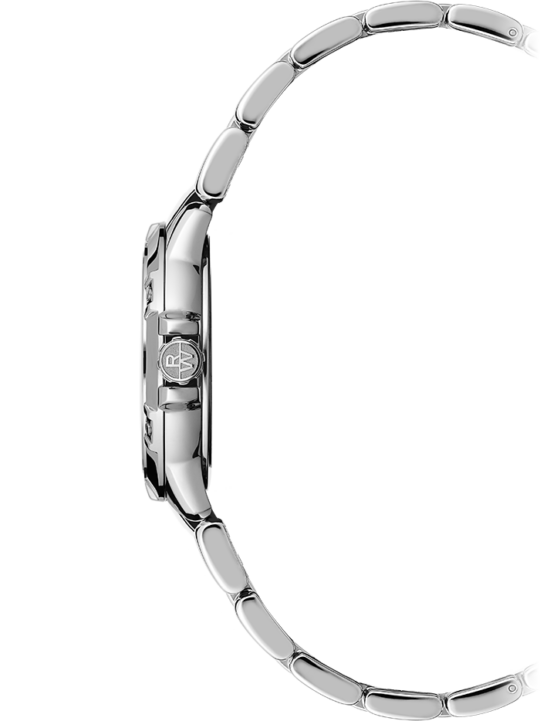 Tango Ladies Quartz Sunrayed White Dial Stainless Steel Bracelet Watch, 30mm