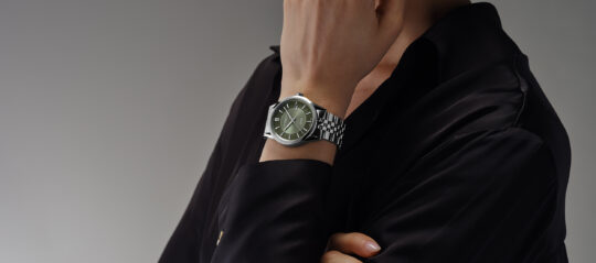 Freelancer Automatic Olive Green Dial Stainless Steel Bracelet Watch, 38mm