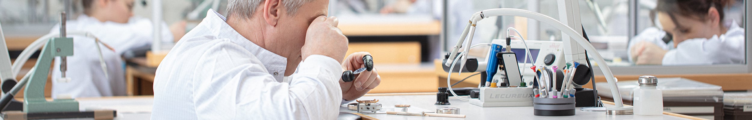 watchmaker evaluating 2785 freelancer chronograph