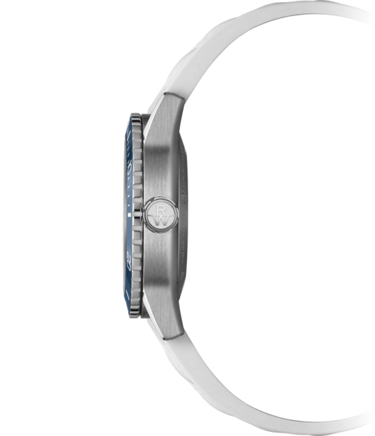 Freelancer Diver White Rubber Strap Watch, 36mm