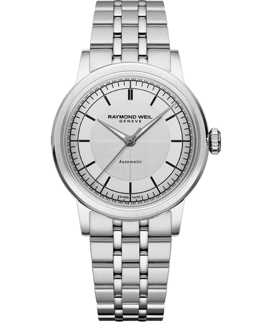 Millesime Automatic Central Seconds Silver Dial Bracelet Watch, 35mm