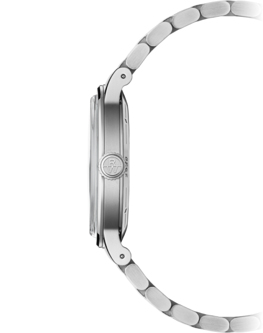 Millesime Men’s Automatic Small Seconds Silver Sector Dial Bracelet Watch, 39.5mm
