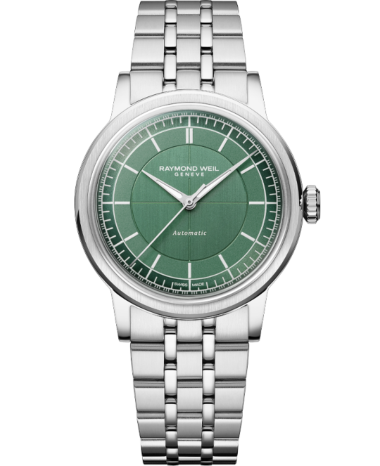 Millesime Automatic Central Seconds Sage Green Dial Watch, 35 mm