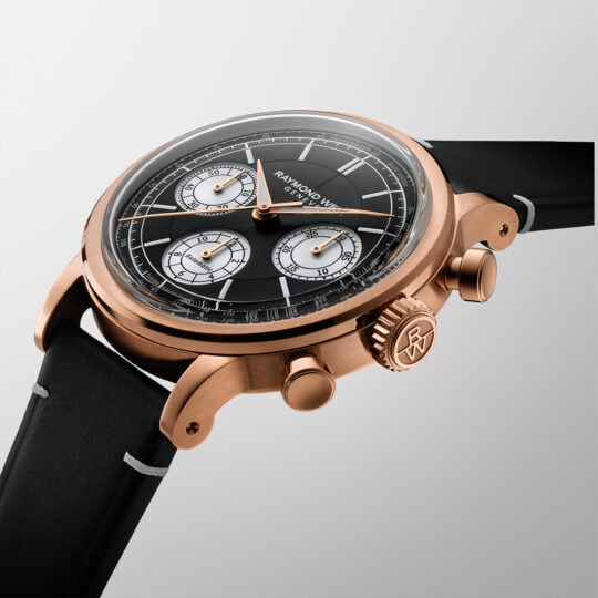 Millesime Automatic Tri-Compax Chronograph Black Sector Dial Watch, 39 mm