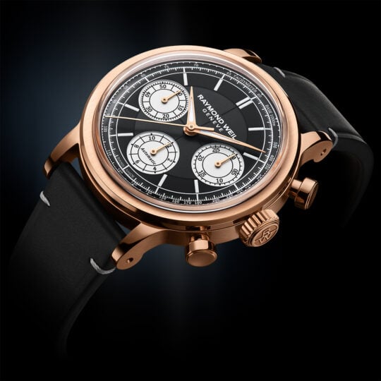 Millesime Automatic Tri-Compax Chronograph Black Sector Dial Watch, 39 mm