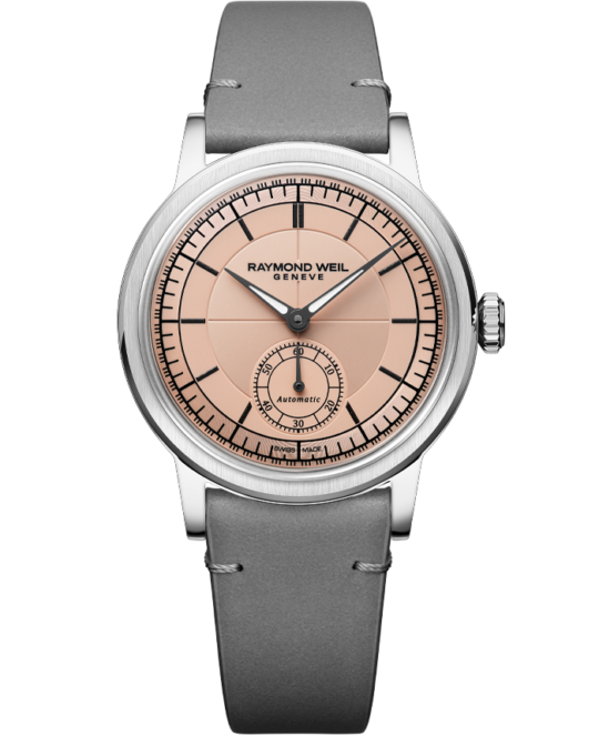 Millesime Automatic Small Seconds Salmon Dial Watch, 35mm