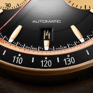 New freelancer chronograph bi-compax.The date display of this bronze timepiece in limited edition is positioned at 6 o’clock, contributing to the overall symmetry of the dial. The date disc, customised with a special font, is presented in black, matching the colour of the dial.The number 14, a very precious number to RAYMOND WEIL’s CEO, Elie Bernheim, has been applied on the side covers of the motorcycle.#RAYMONDWEIL #RWFreelancer #Chronograph #BronzeWatches #Bicompax #SwissMade #SwissWatch #Craftsmanship #SavoirFaire