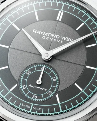 Elevating heritage to new heights with the Millesime 35mm automatic small seconds. 

The small seconds counter positioned at 6 o’clock reinforces the timepiece’s classical balance and vintage-inspired aesthetic. Subtly highlighted by a menthol scale, it reflects the RAYMOND WEIL's attention to detail and commitment to timeless design codes rooted in traditional watchmaking.

#RAYMONDWEIL #PrecisionMovements #RWMillesime #Luxurywatches #AutomaticWatch #SwissWatch #Watch #SwissMade #IndependentBrand #SmallSeconds
